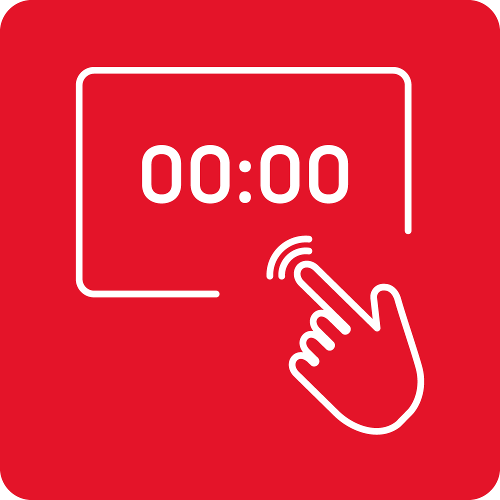 Sensor LED display with baking time control (Ts)